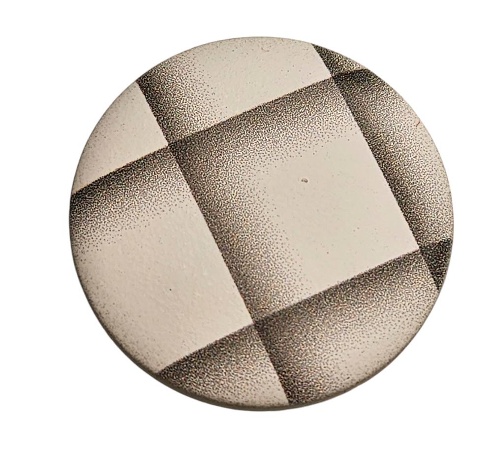 Knapp m/øyefeste 28mm, Hvit - Bilde 1