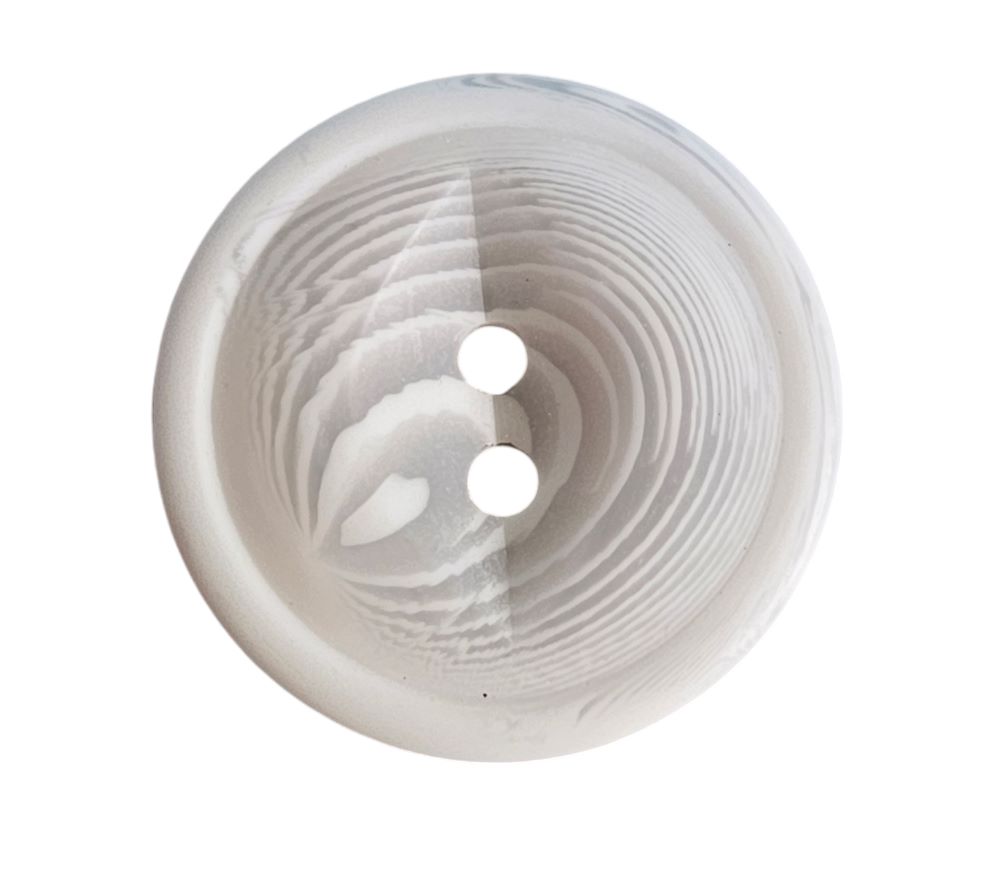 Knapp 2 hulls 22mm hvit - Bilde 1