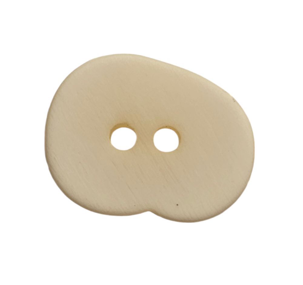 Knapp 2 hulls 18mm Ecru - Bilde 1