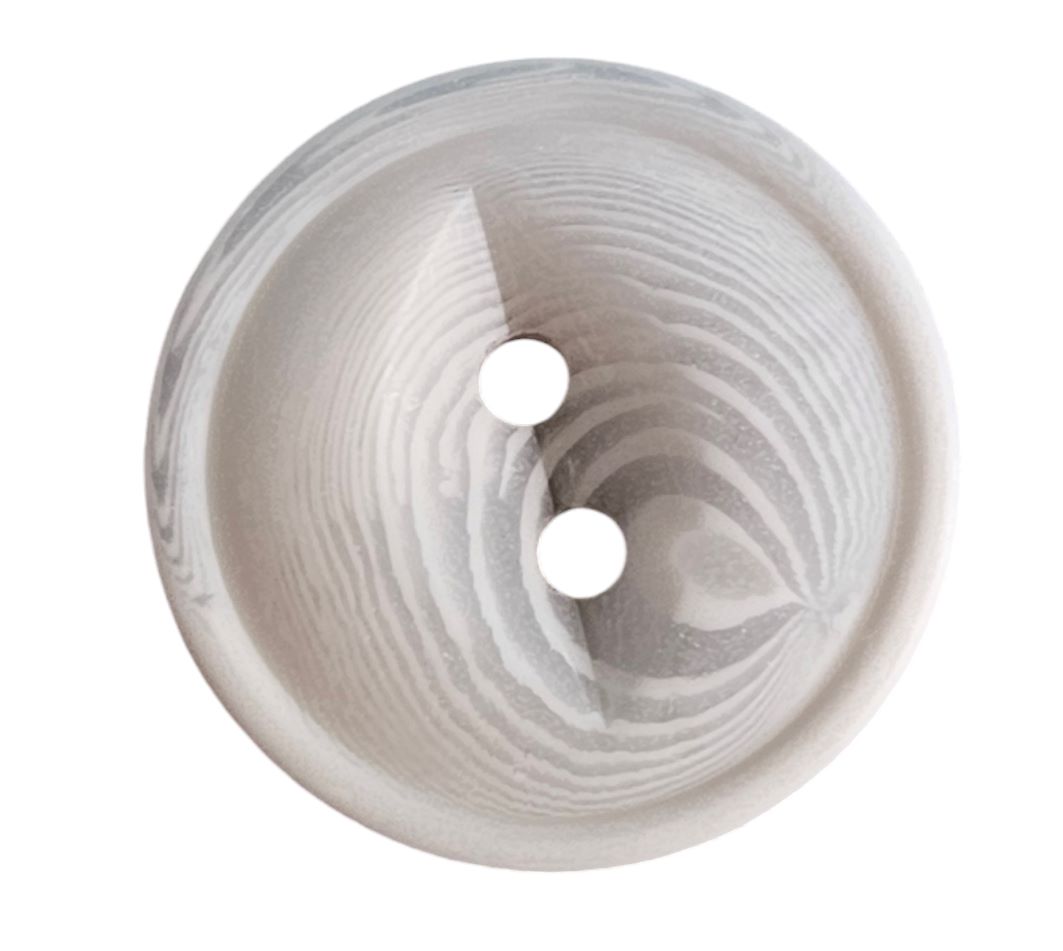 Knapp 2 hulls 22mm Lys Grå - Bilde 1
