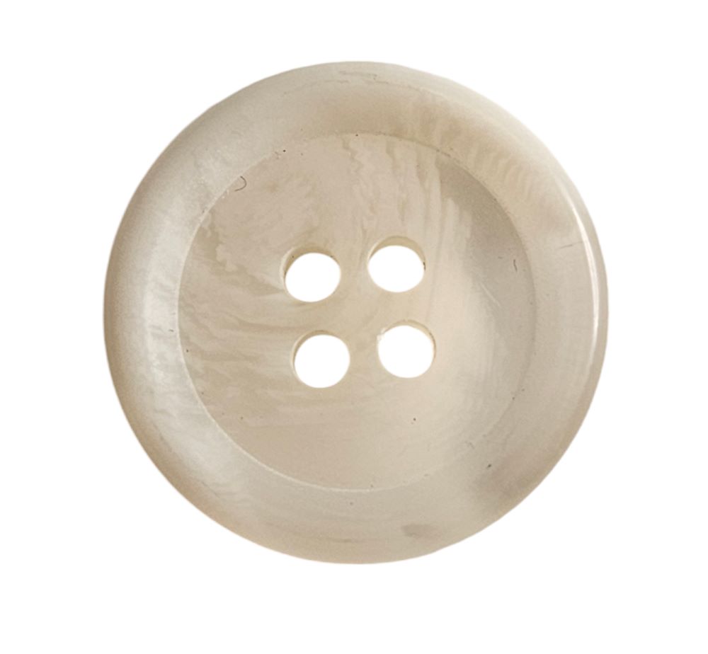 Knapp 4 hulls 23mm Hvit - Bilde 1