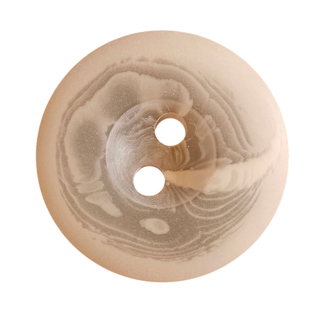 Knapp 2 hulls 15mm Ecru - Bilde 1