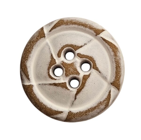 Knapp 4 hulls 18mm, Hvit