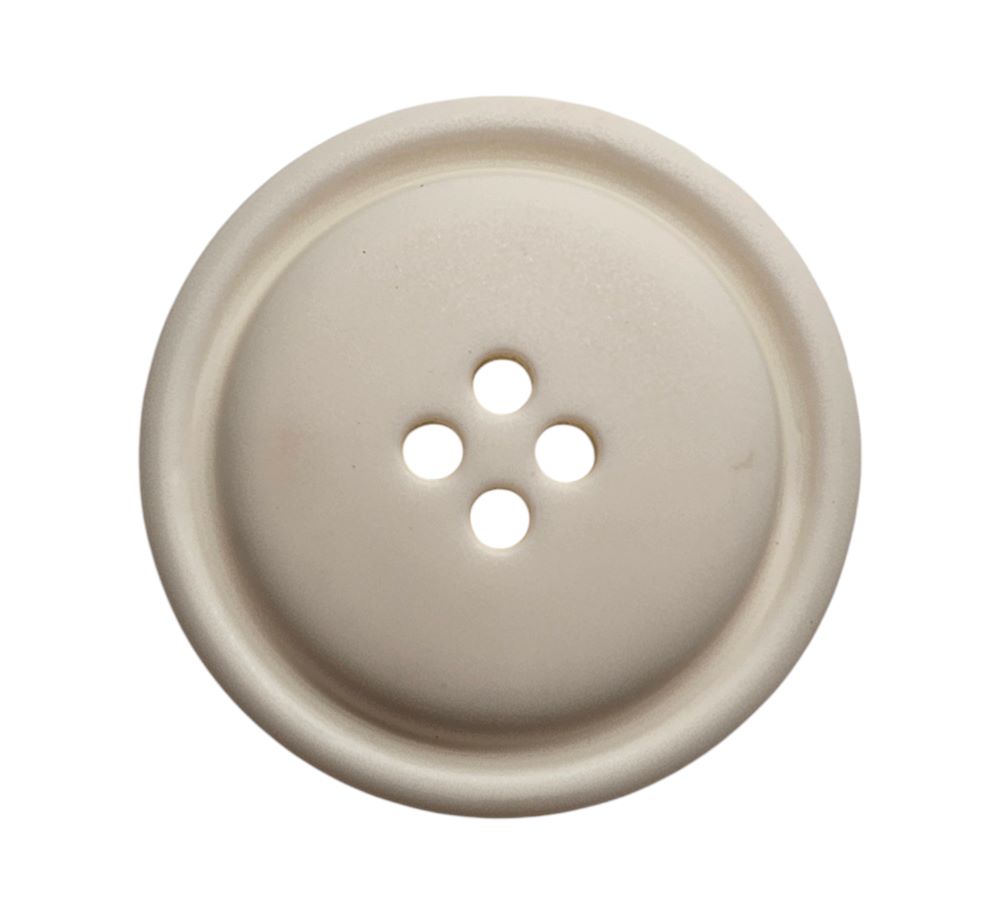 Knapp 4 hulls, 25mm Hvit - Bilde 1