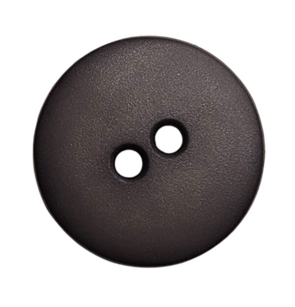 Knapp, 2 hulls 18mm, Grå