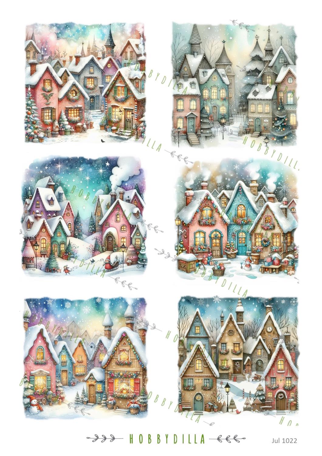 Rispapir A4 Jul 1022 Rare vinterhus - Bilde 1