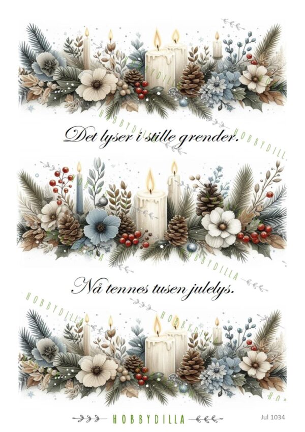 14155_image_bf731d57f9af27af.jpg Rispapir A4 Jul 1034 Blå border med lys