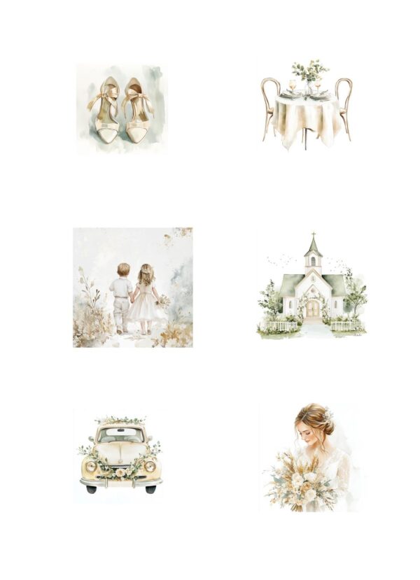 Reprint - Marry Me 1, A4 klippeark