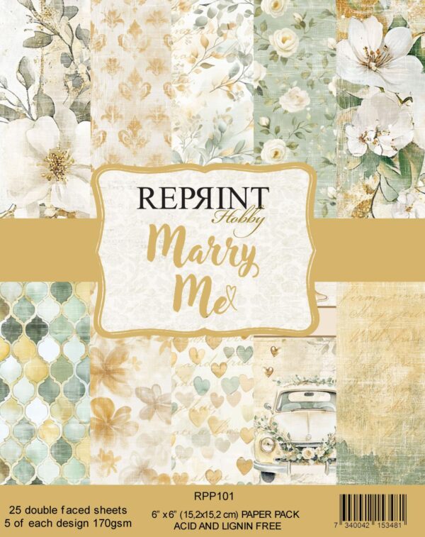 Reprint - Marry Me Collection 6x6 Blokk