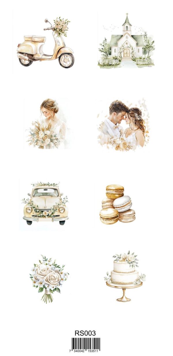 Reprint - Marry Me Collection Klistremerker