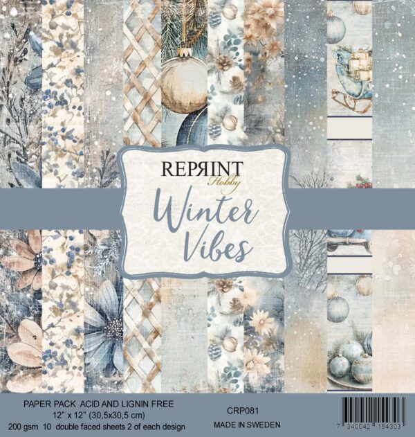 Reprint -Winter Vibes Collection 12x12 blokk