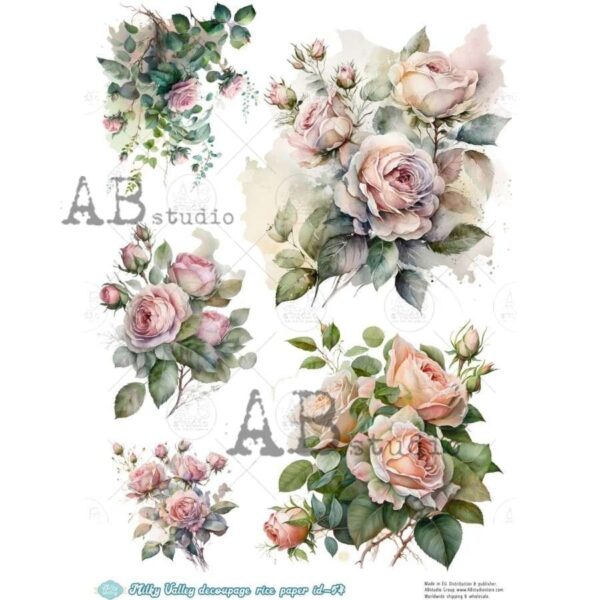 ABstudio Rispapir A4 Milky Valley ID-54