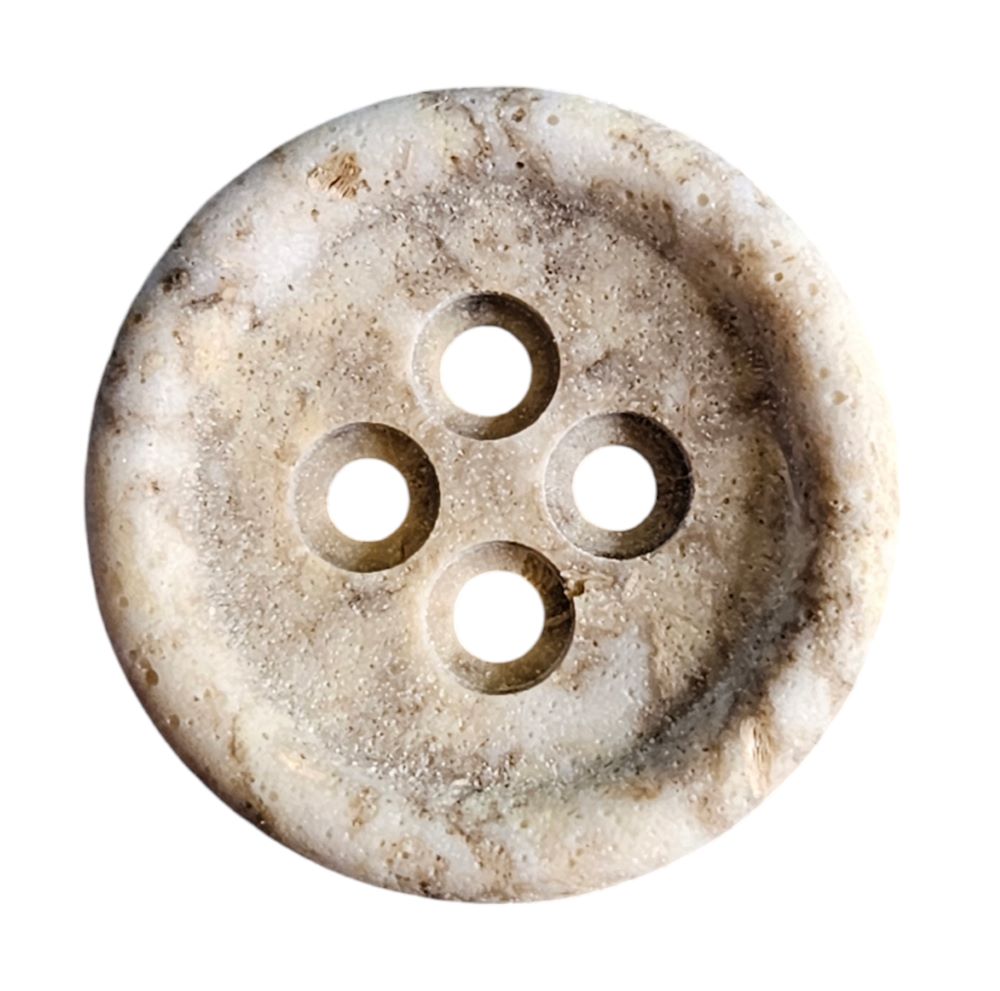 Knapp 4hulls 18mm, Hvit - Bilde 1