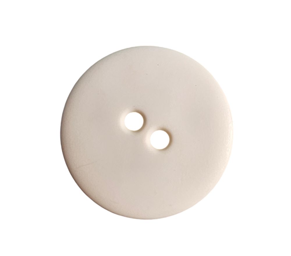 Knapp, 2 hulls 23mm, Hvit - Bilde 1