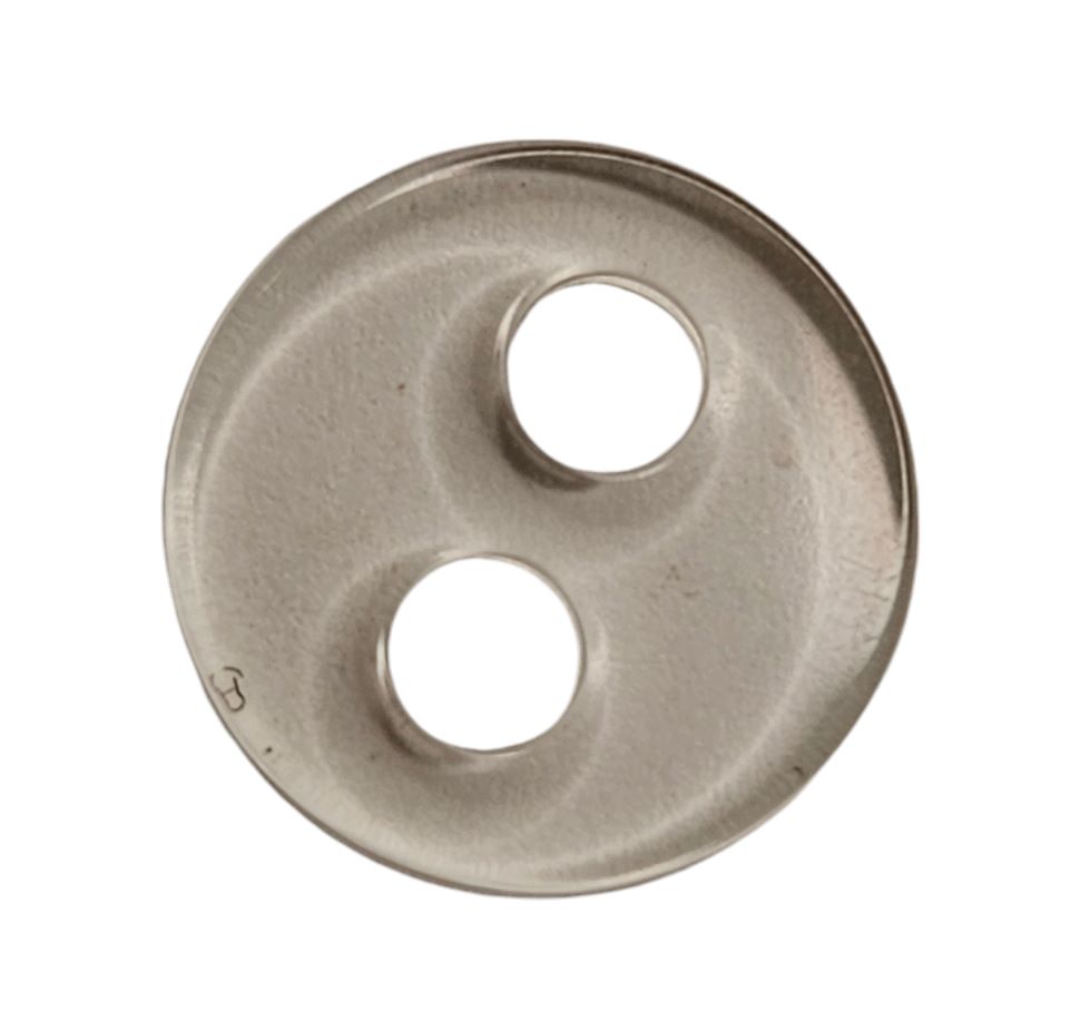 Knapp, 2 hulls 14mm, Transparent - Bilde 1