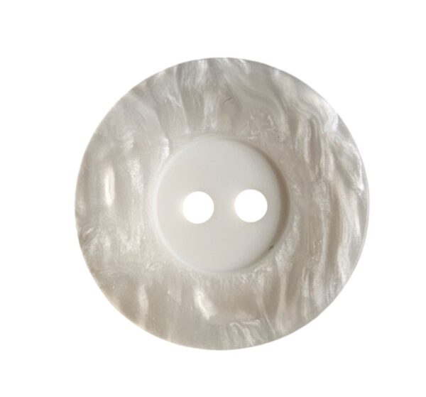 Knapp, 2 hulls 23mm, 12 hvit