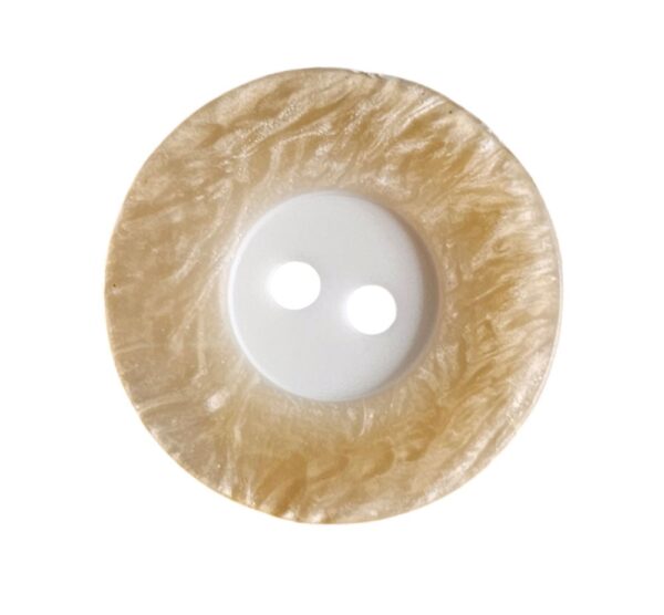 Knapp, 2 hulls 23mm, 14 Lys beige