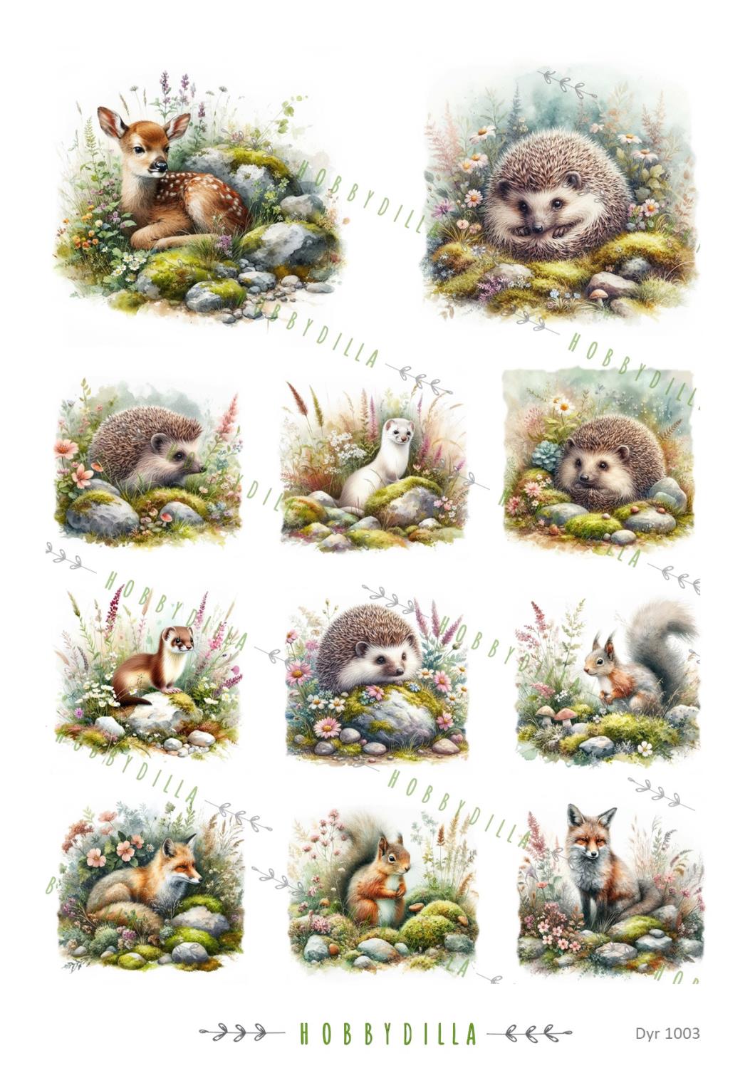 Motivark Dyr 1003 Skogens dyr M - Bilde 1