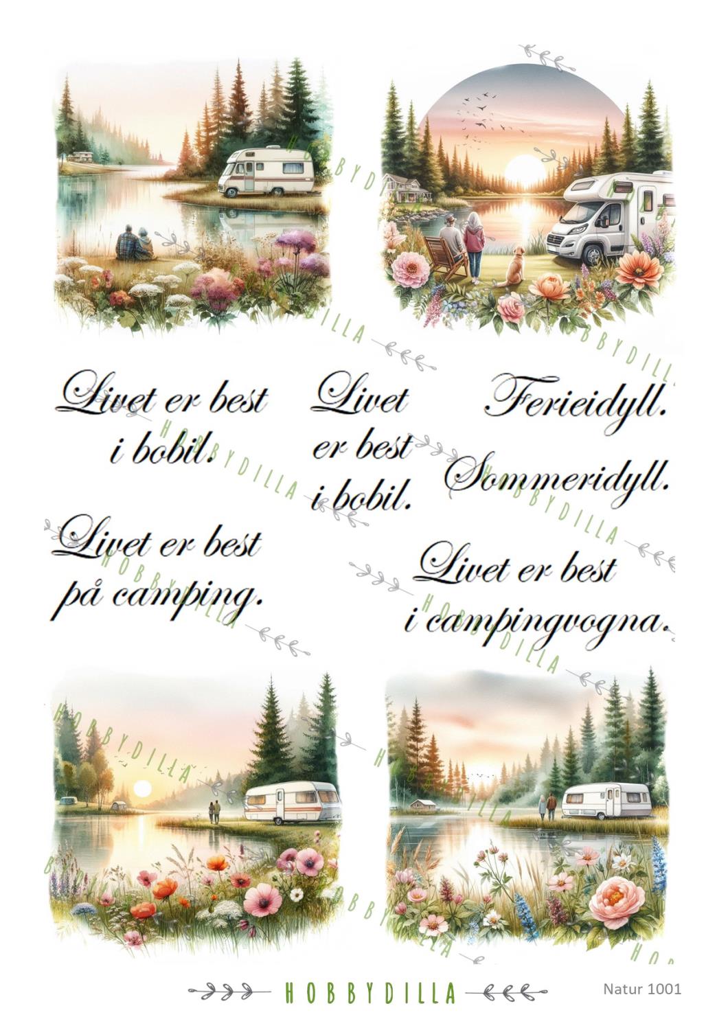 Rispapir A4 Natur 1001 Bobil og camping - Bilde 1