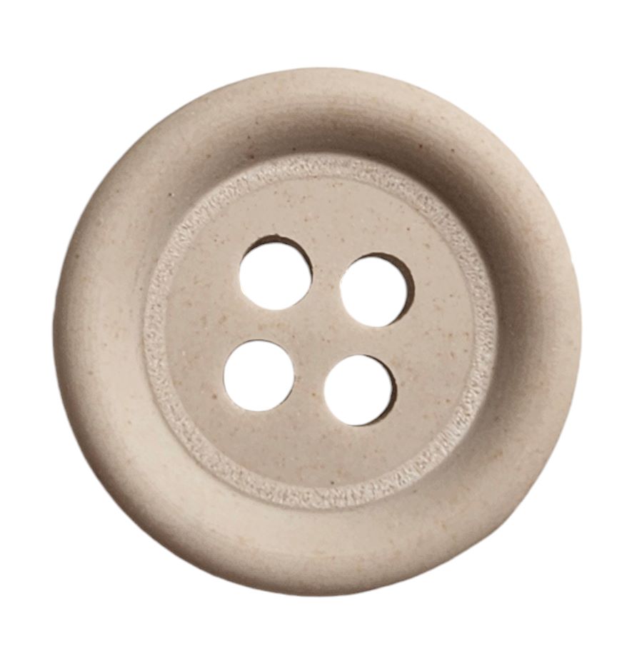 Knapp, 4 hulls 15mm, Hvit - Bilde 1