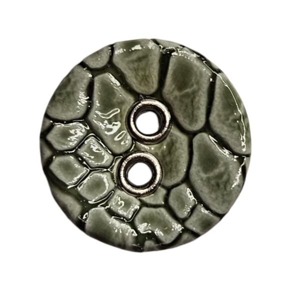 14446_image_40c651e615247319.jpg Knapp 2 hulls eyelet 15mm, Grønn