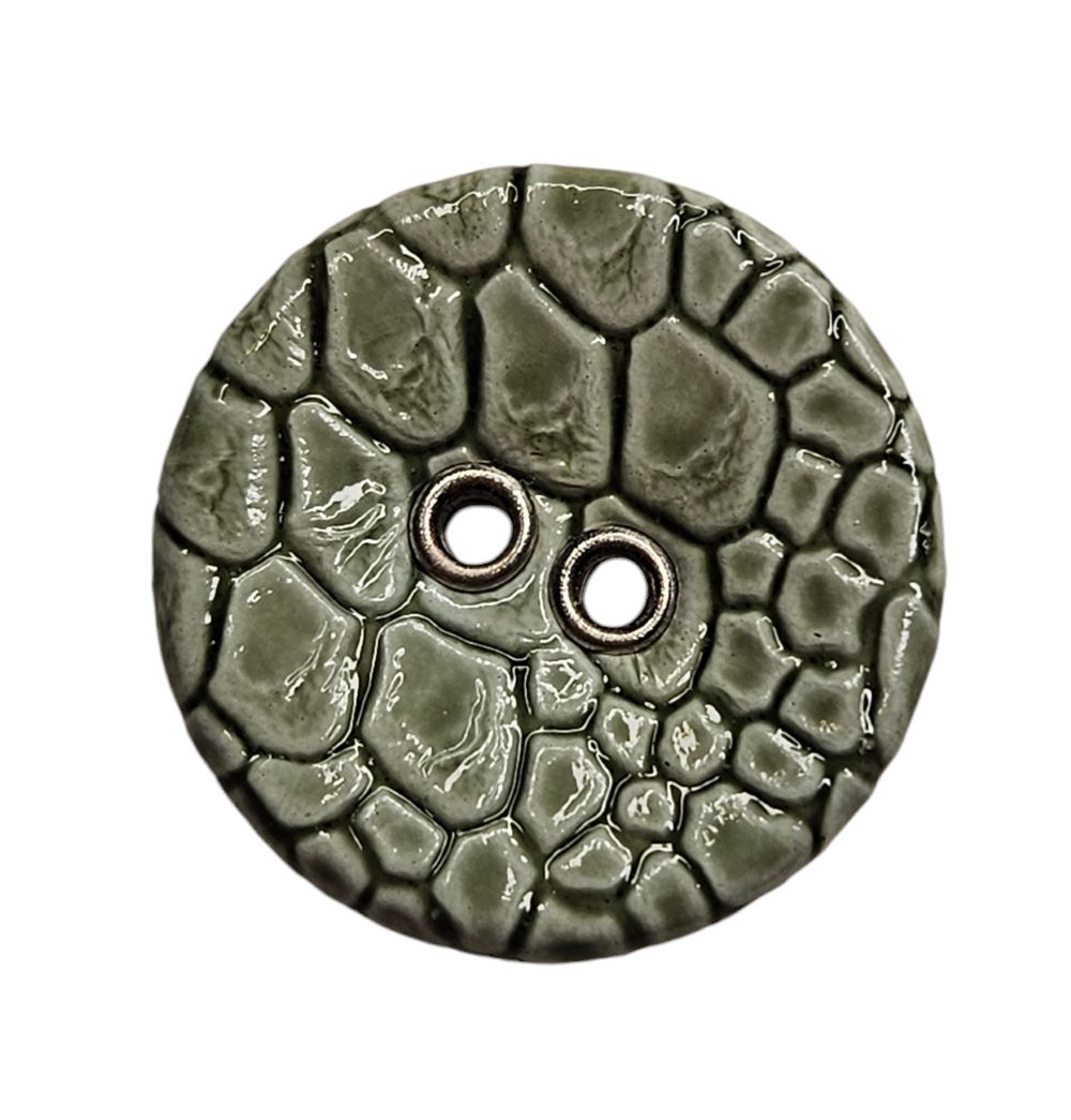 Knapp 2 hulls eyelet 20mm, Grønn - Bilde 1