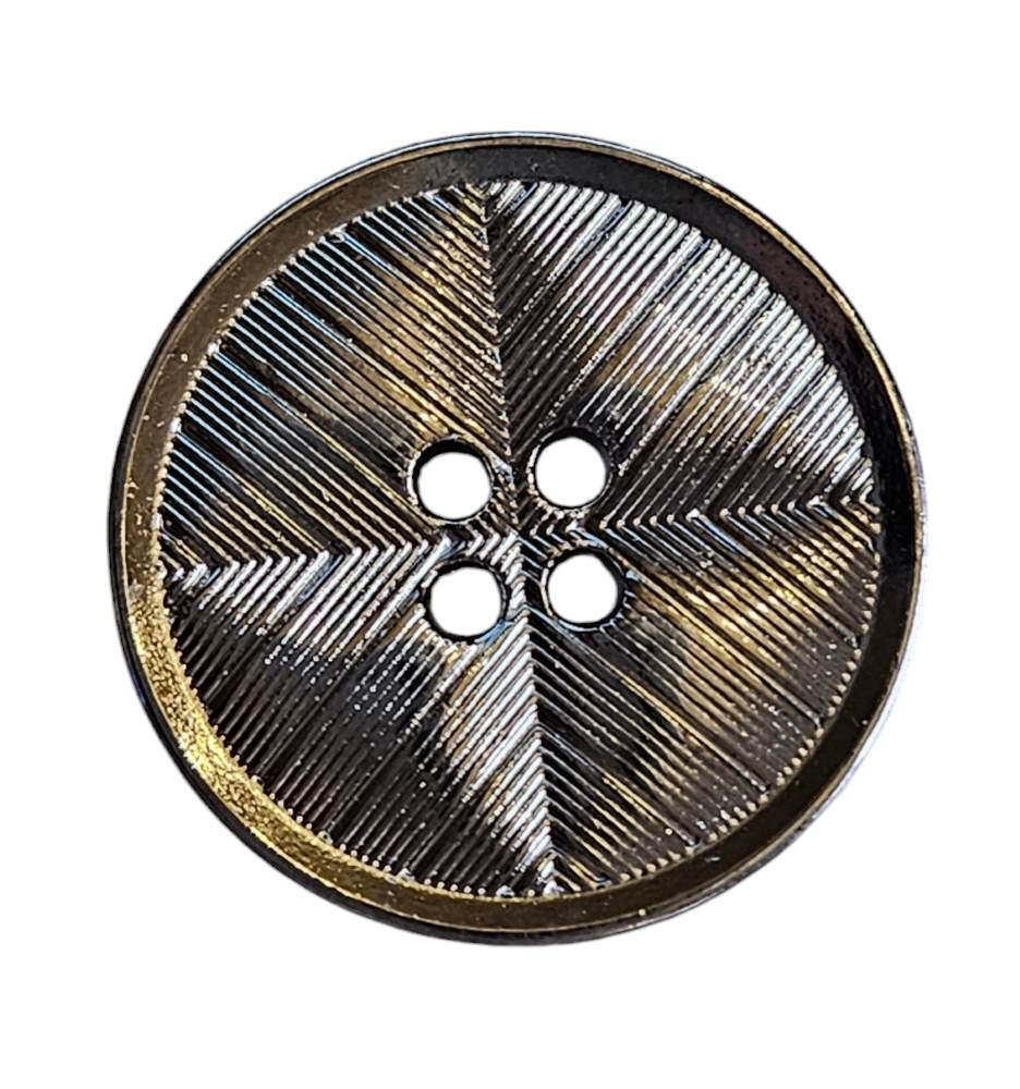 Knapp 4 hulls Gun Metal 18mm - Bilde 1