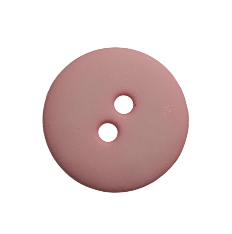 Knapp, 2 hulls 11mm Rosa - Bilde 1