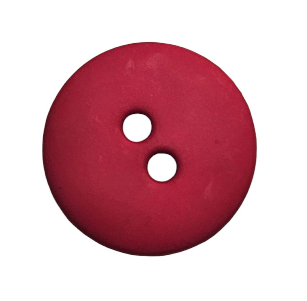 Knapp, 2 hulls 15mm Cherise - Bilde 1