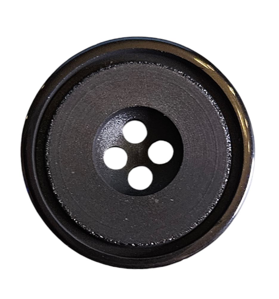 Knapp, 4 hulls 13mm, Sort - Bilde 1