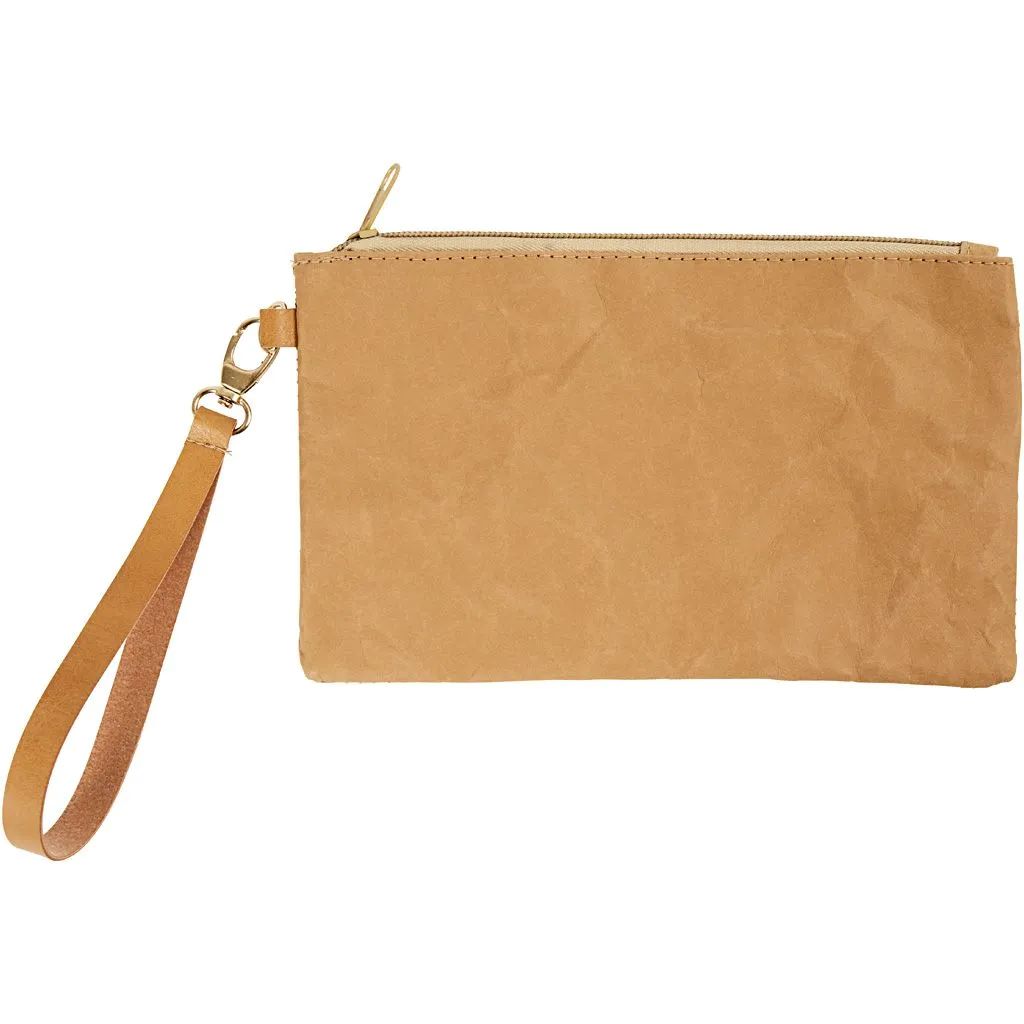 Clutch H: 18 cm, L: 21 cm, 350 g, Lys Brun - Bilde 1