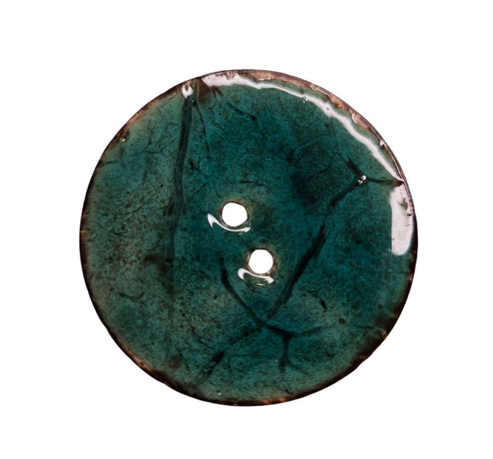 Knapp  2 hulls, 50mm Kokos Grønn - Bilde 1