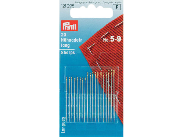 Prym Synåler lang/spiss No.5-9 – 20stk