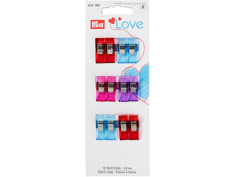 Prym Love – 12 Stoffklips – 2,6cm - Bilde 1