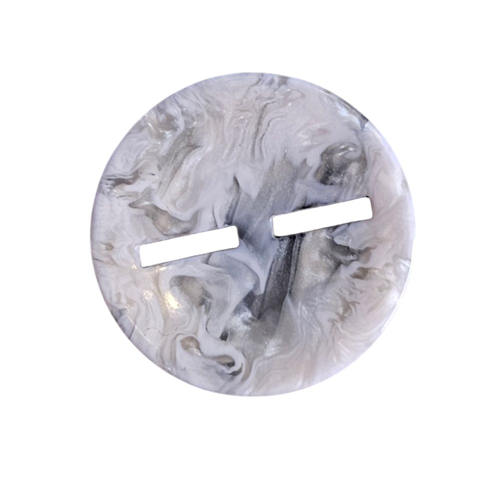 Knapp 2 hulls 21mm Lysegrå - Bilde 1