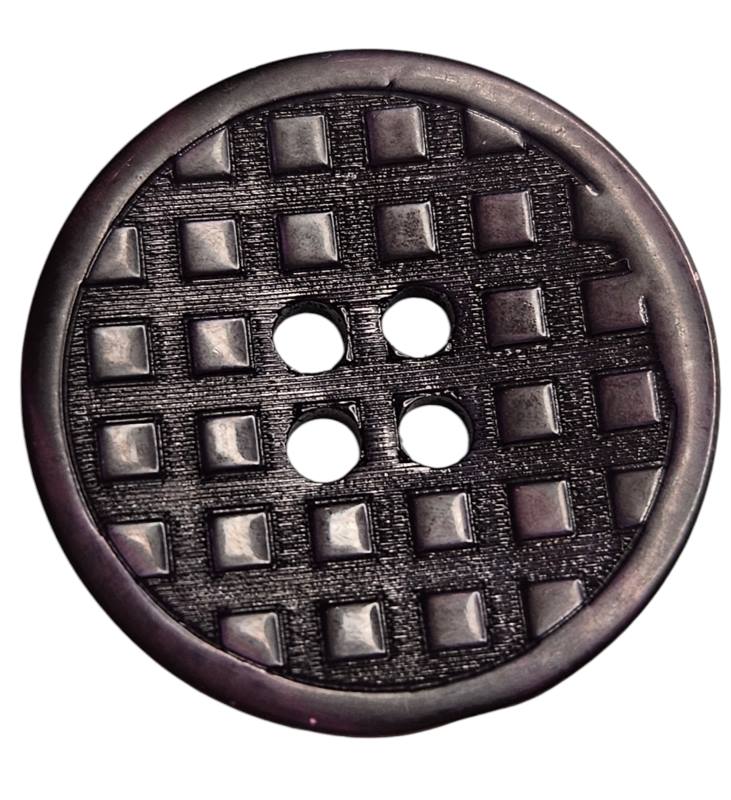 Knapp 4 hulls 15mm  Mørkeblå - Bilde 1