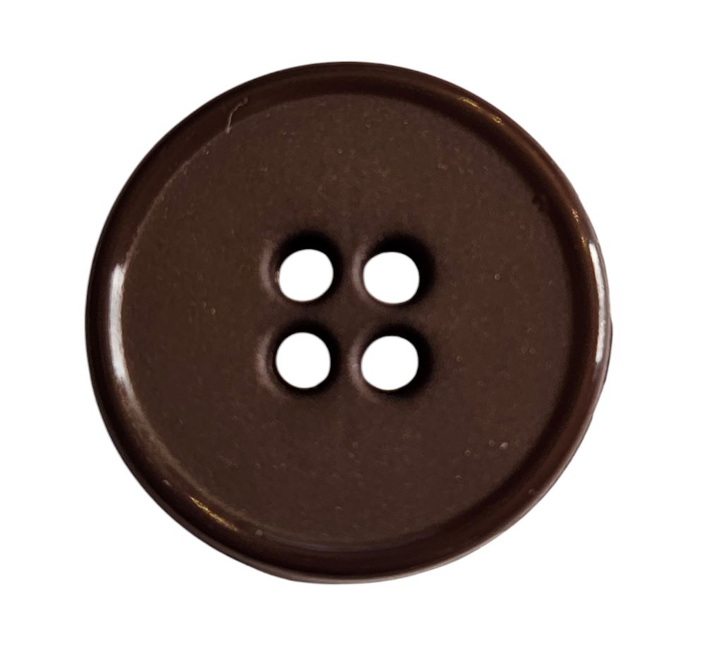Knapp 4 hulls 20mm Brun - Bilde 1
