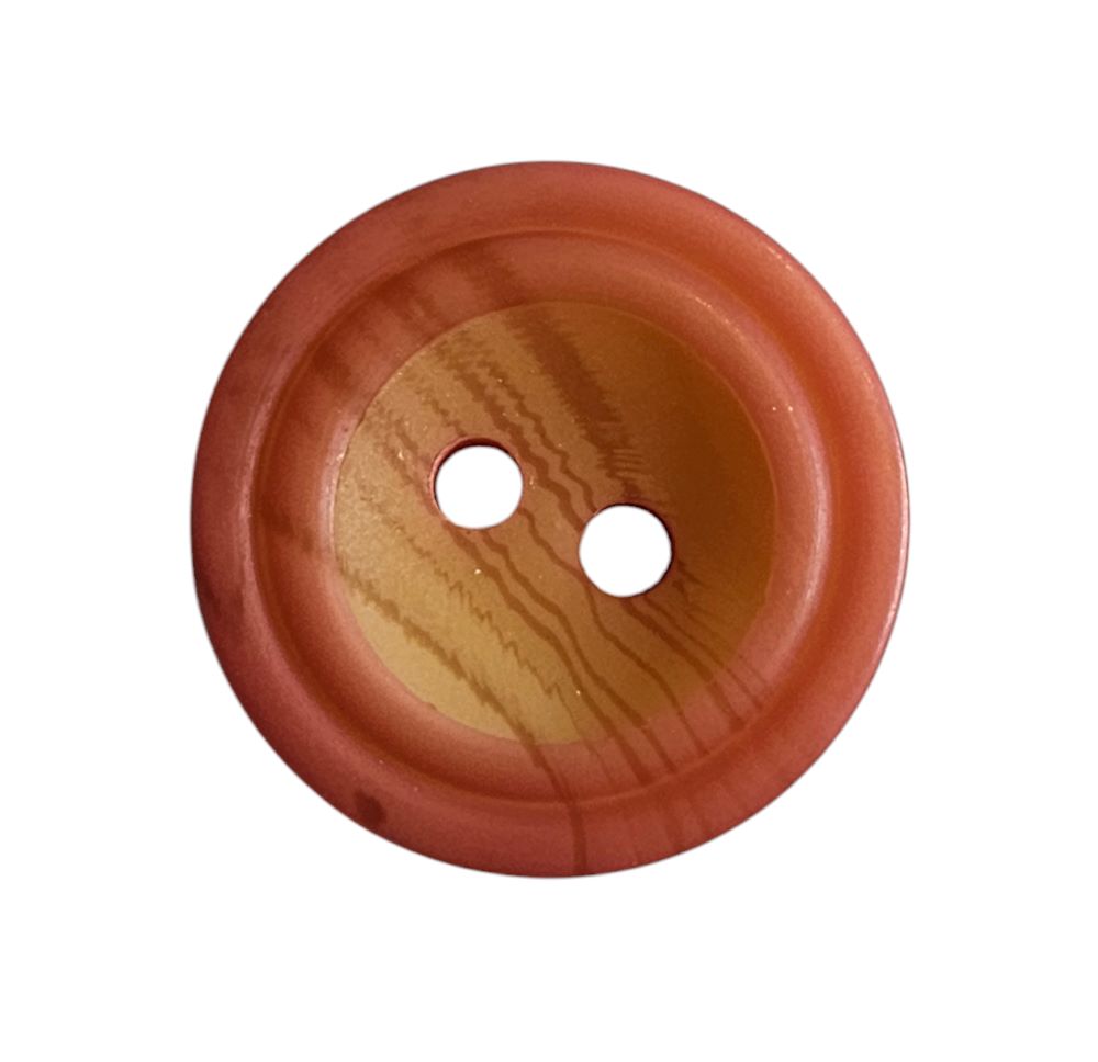 Knapp, 2 hulls 15mm  Rosa - Bilde 1