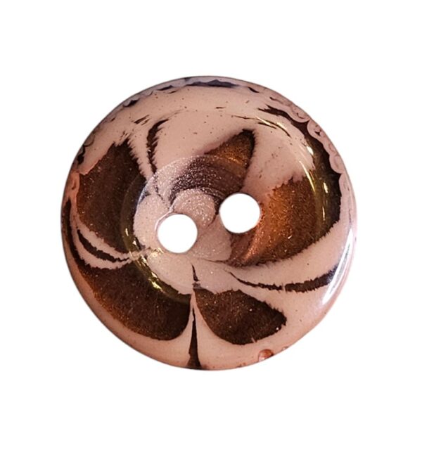 Knapp 2 hulls 18mm, Brun