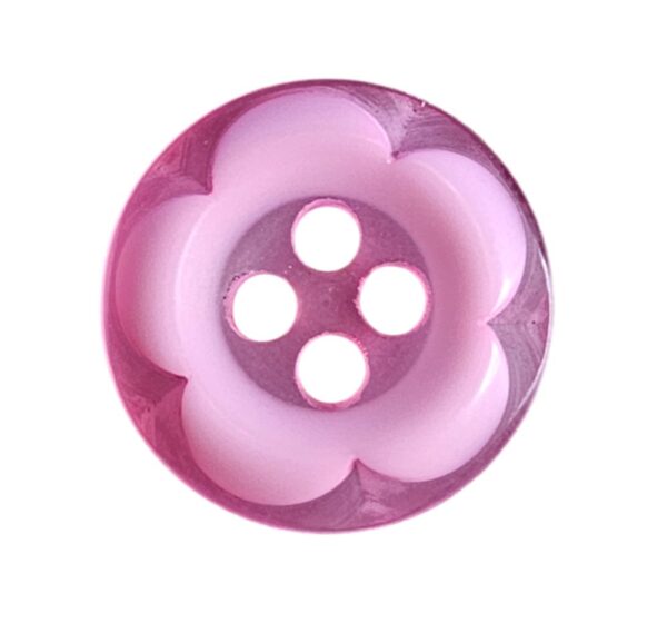 Knapp 4 hulls 13mm, Rosa