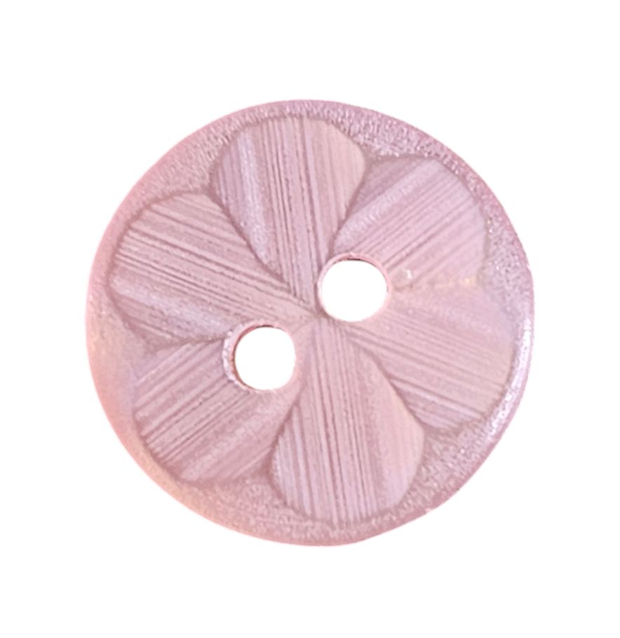 Knapp 2 hulls 11mm, Rosa - Bilde 1