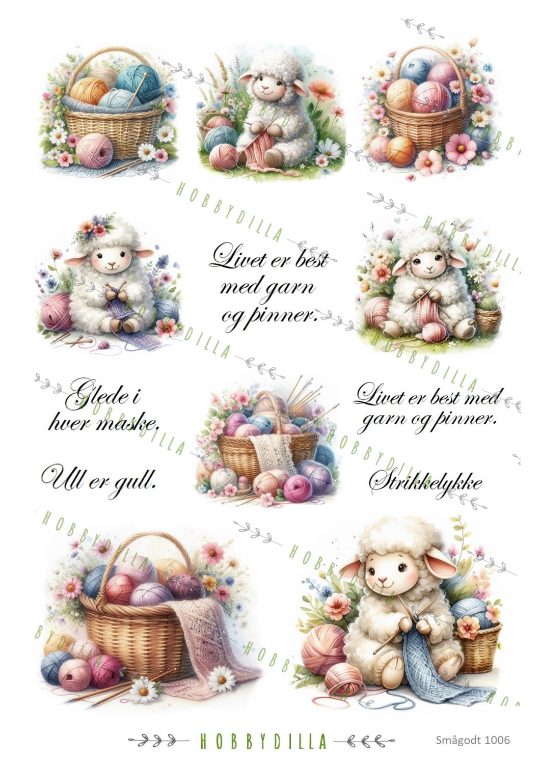 Motivark Smågodt 1006 M Garn og strikking - Bilde 1