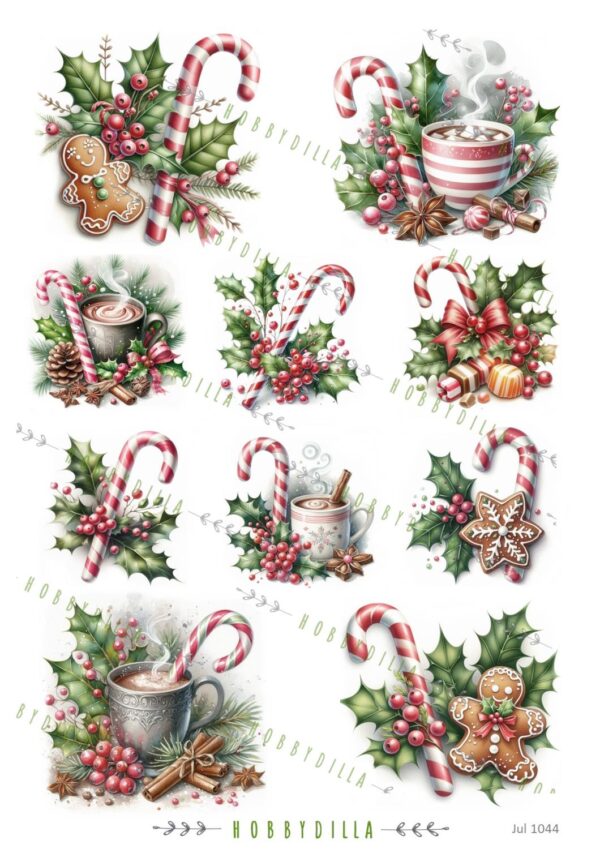 14744_image_b1f87339441da759.jpg Rispapir A4 Jul 1044 Kristtorn og julegodt