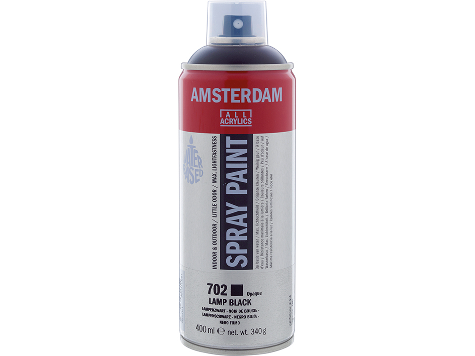 Amsterdam Spray 400ml – 702 Lamp black - Bilde 1