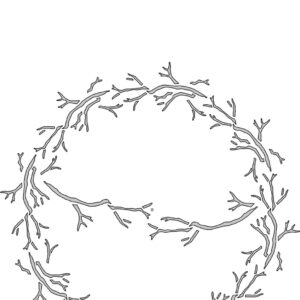 Card-io  Twiggy Wreath Majemask Stensil