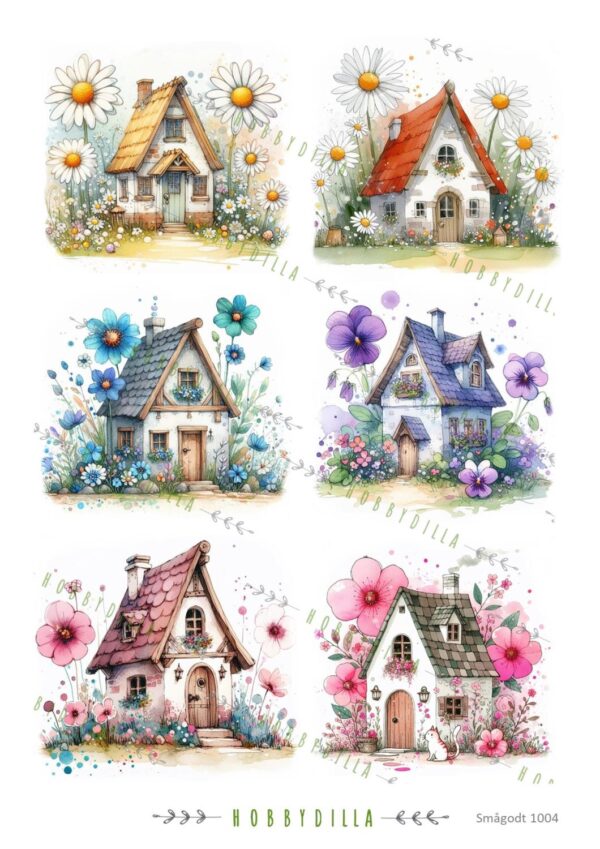 14796_image_b95ae0b10e50ec14.jpg Motivark Smågodt 1004 M Rare hus, store blomster