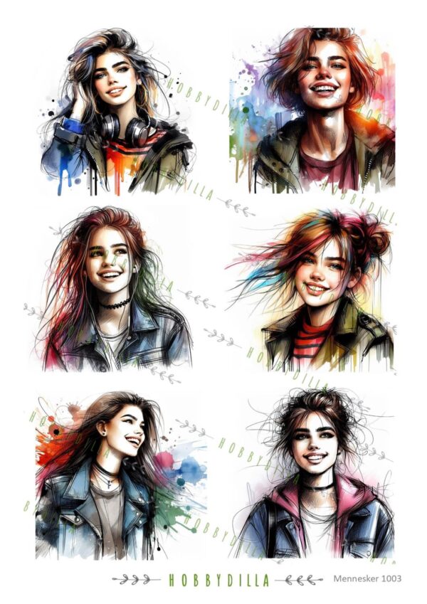 15176_image_bd8e81d0f347143b.jpg Motivark Mennesker 1003 M Tøffe jenter