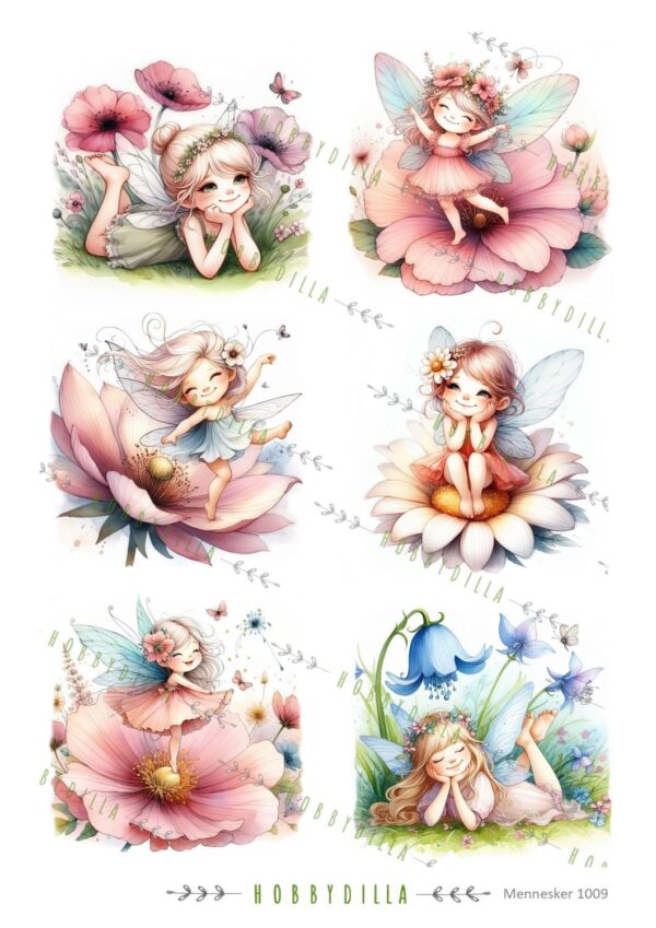 15182_image_2dc0cf46ba33d3d4.jpg Motivark Eventyr 1009 M Søte feer.