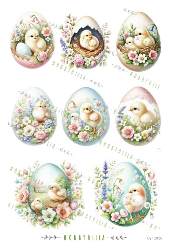 15232_image_11807b14296a31b1.jpg Motivark Dyr 1016 M Påskeegg