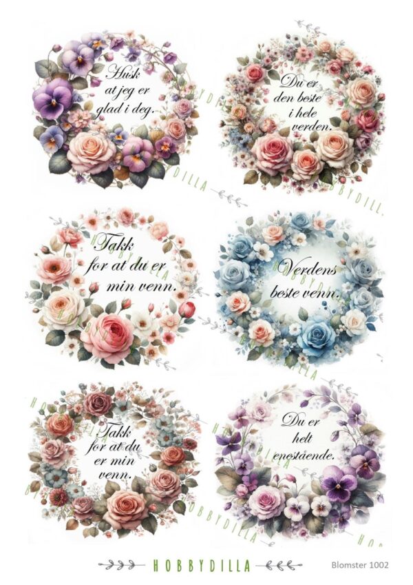 15236_image_dedd70d85e4c50bf.jpg Motivark Blomster 1002 M Roserammer med tekst, store